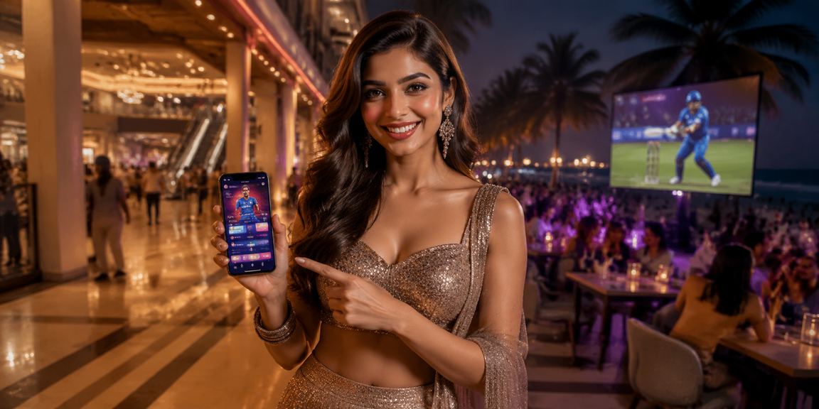 Exciting live cricket betting scene in Goa, India, Bollywood fans enjoying the game